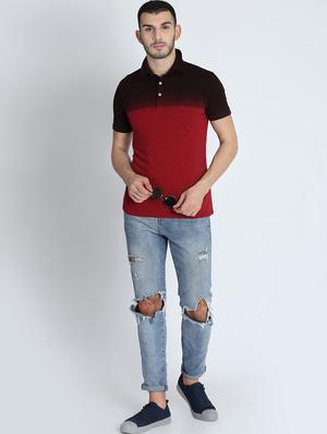 red ombre t-shirt - 16700880 - Standard Image - 4
