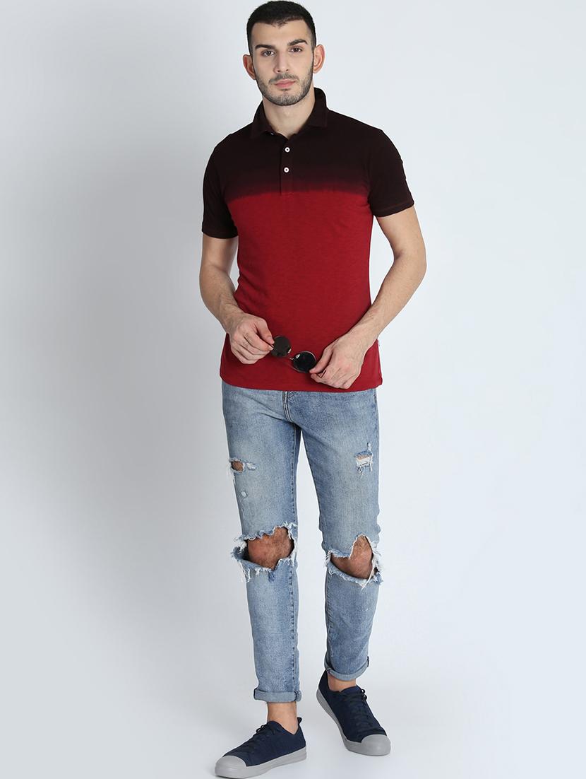 red ombre t-shirt - 16700880 - Zoom Image - 4