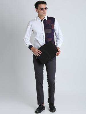 grey solid chinos - 16701002 - Standard Image - 4
