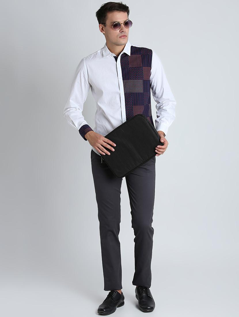 grey solid chinos - 16701002 - Zoom Image - 4