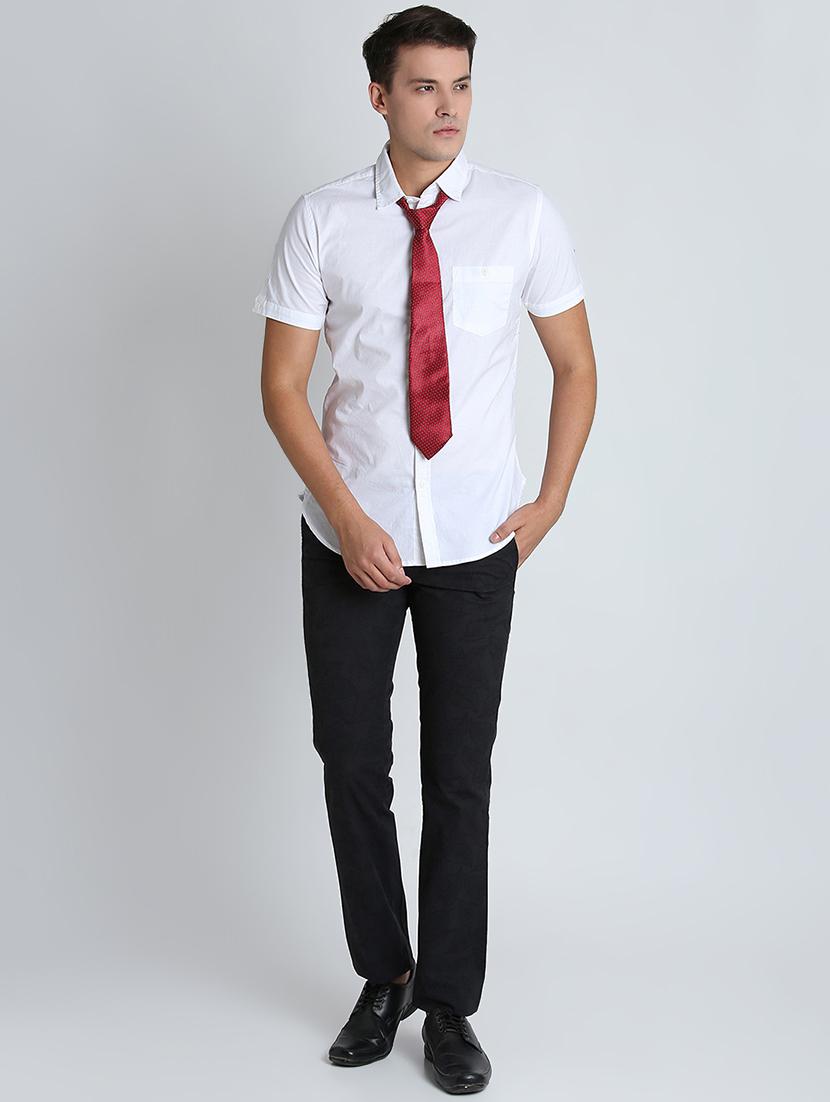 black solid chinos - 16701013 - Zoom Image - 4