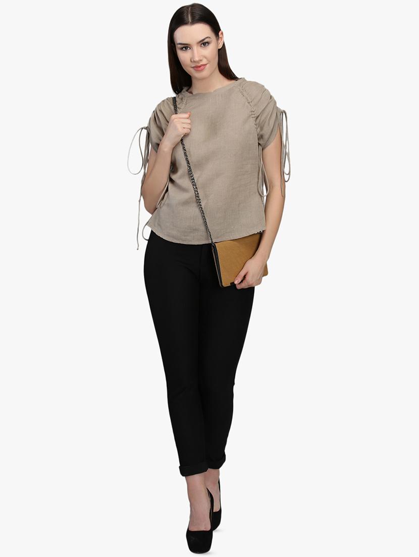 ruched detail raglan sleeved top - 16701142 - Zoom Image - 4