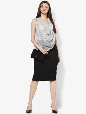 cowl neck sheer top - 16701477 - Standard Image - 4