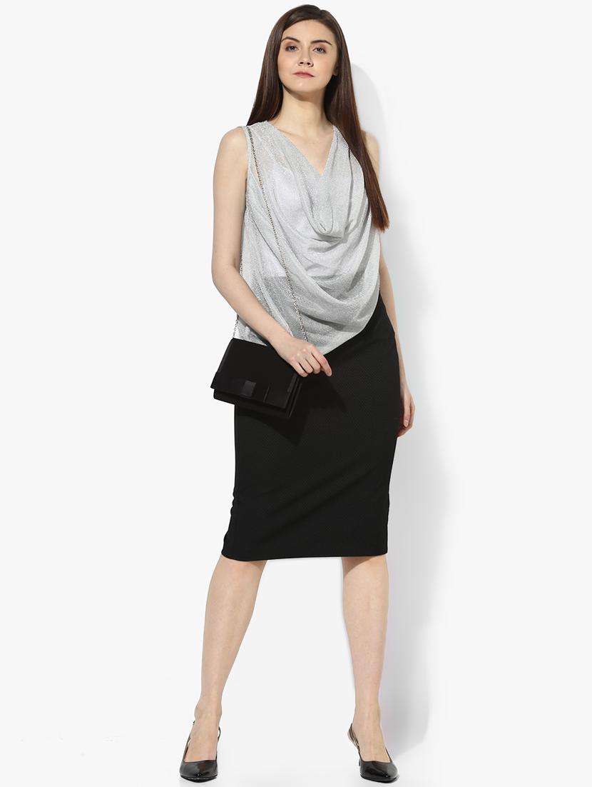 cowl neck sheer top - 16701477 - Zoom Image - 4