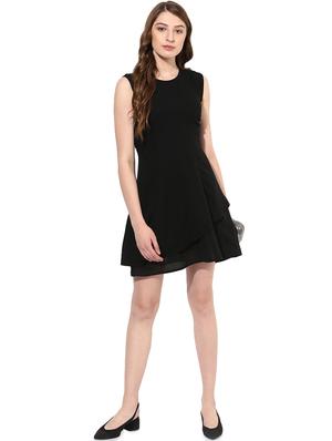 round neck layered a-line dress - 16701665 - Standard Image - 4