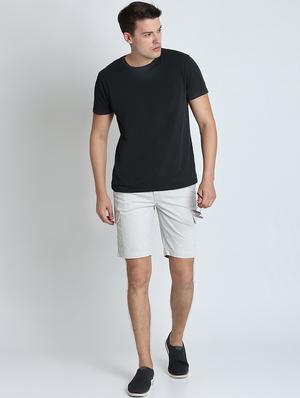 white solid bermuda shorts - 16701796 - Standard Image - 4