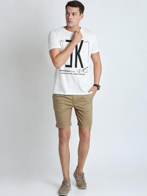 brown solid bermuda shorts - 16701842 - Standard Image - 4