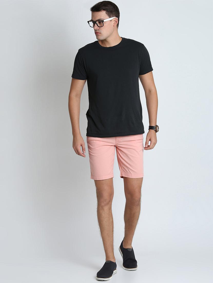 pink solid bermuda shorts - 16701869 - Zoom Image - 4