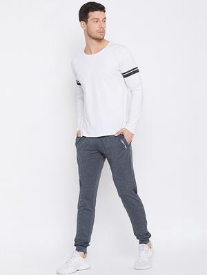 grey solid jogger - 16702297 - Standard Image - 4
