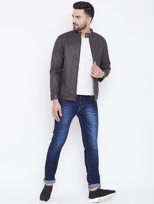 black solid biker jacket - 16702303 - Standard Image - 4