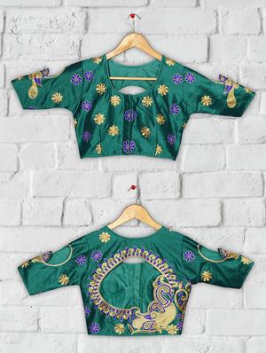 solid embroidered blouse - 16703349 - Standard Image - 4