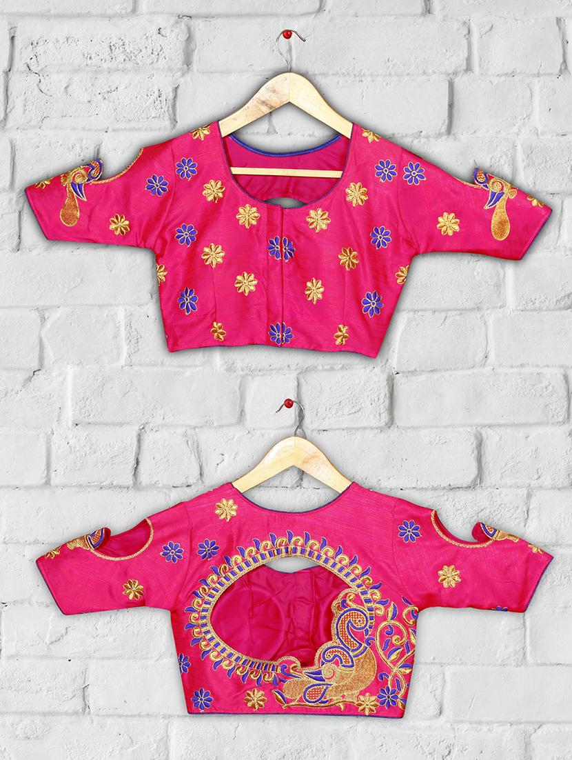solid embroidered blouse - 16703355 - Zoom Image - 4