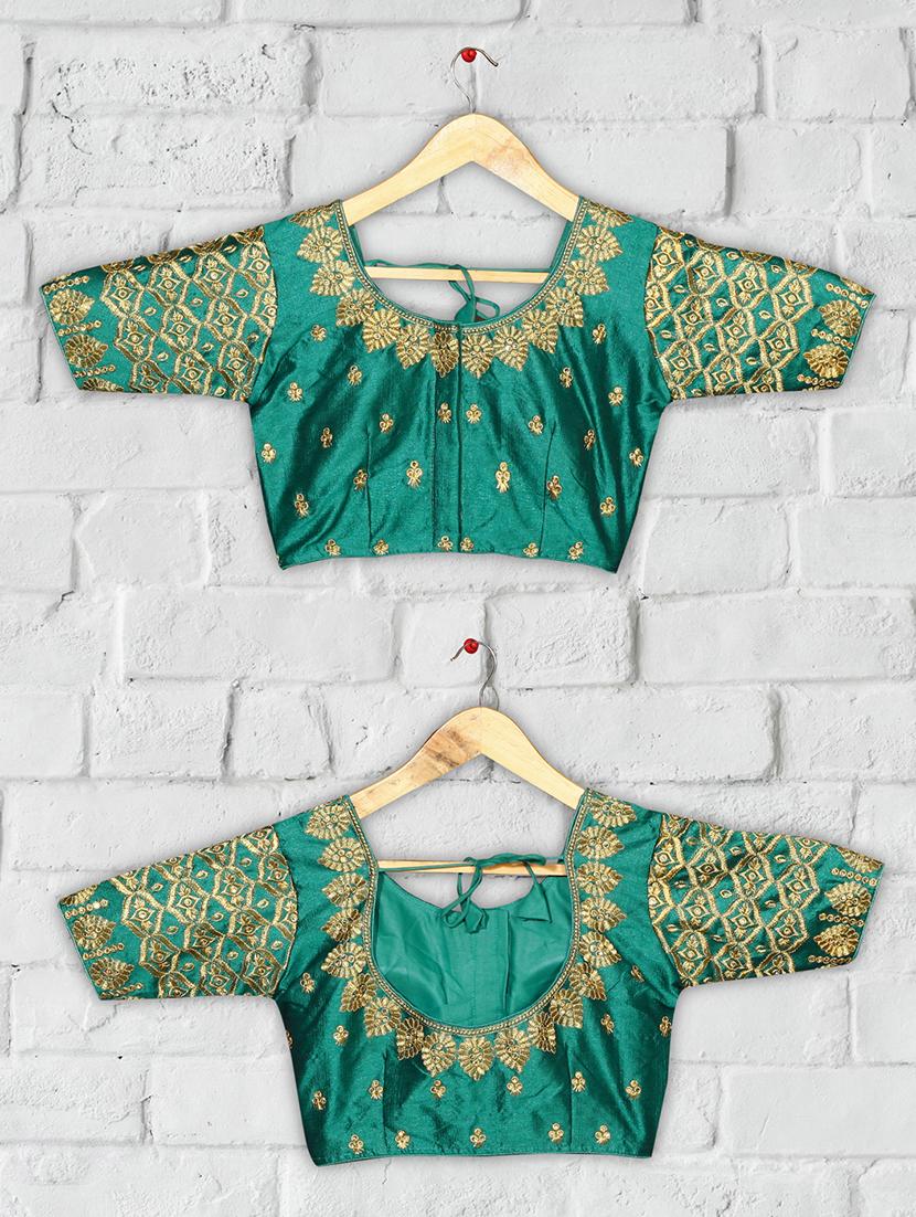 solid embroidered blouse - 16703362 - Zoom Image - 4
