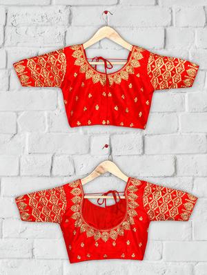 solid embroidered blouse - 16703369 - Standard Image - 4