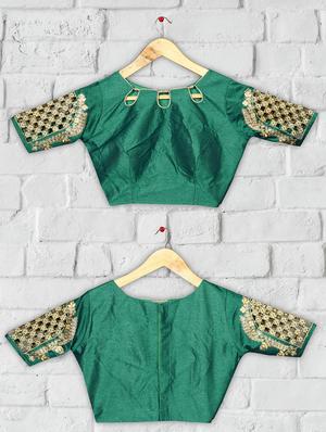solid embroidered blouse - 16703375 - Standard Image - 4