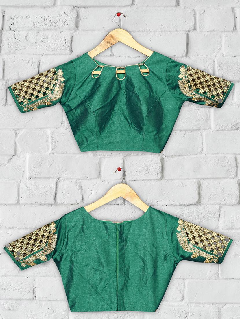 solid embroidered blouse - 16703375 - Zoom Image - 4