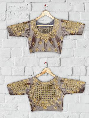 solid embroidered blouse - 16703390 - Standard Image - 4