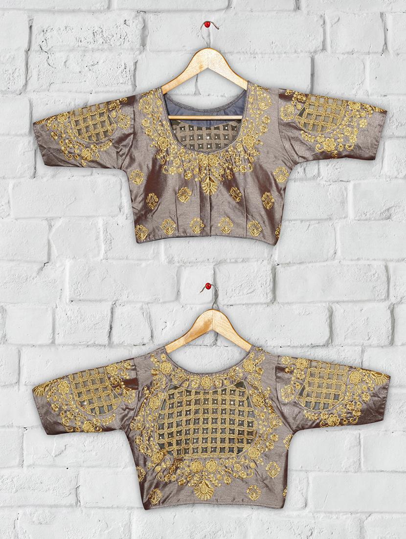 solid embroidered blouse - 16703390 - Zoom Image - 4