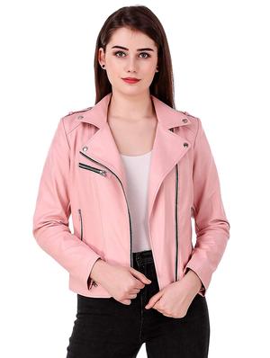lapel necka leather/leatherette jacket - 16704566 - Standard Image - 4