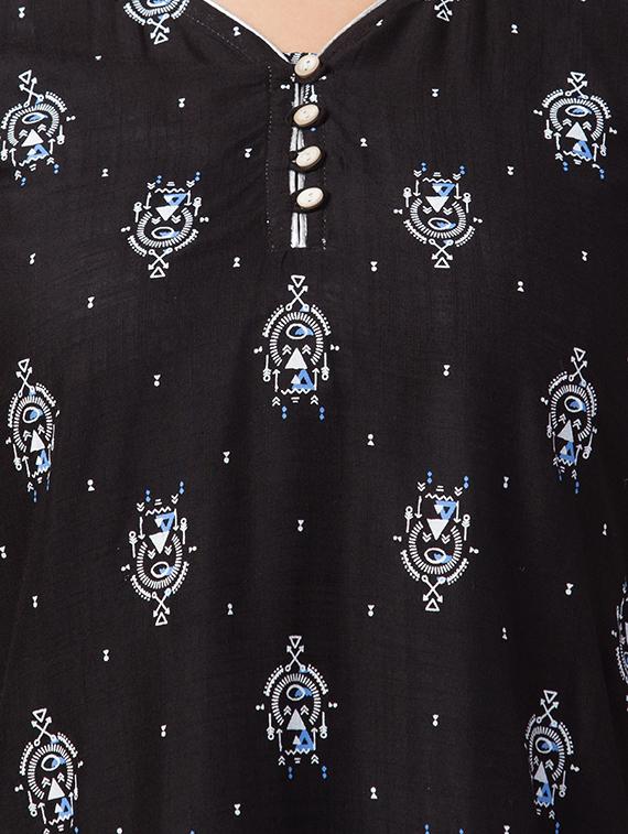 printed straight kurta - 16704614 - Zoom Image - 4