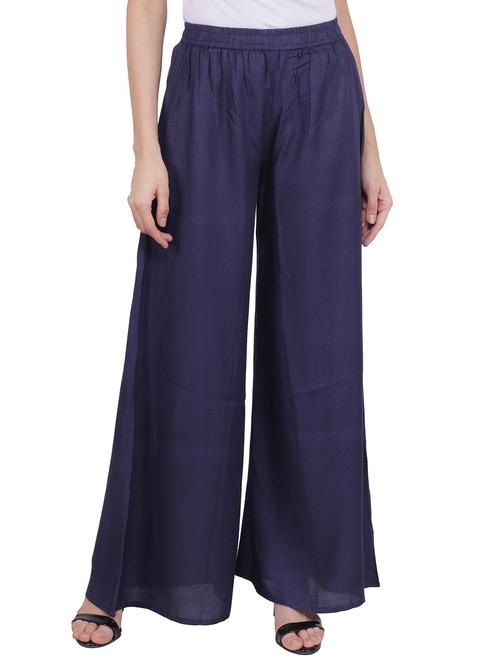 solid flared palazzo - 16705535 - Standard Image - 1