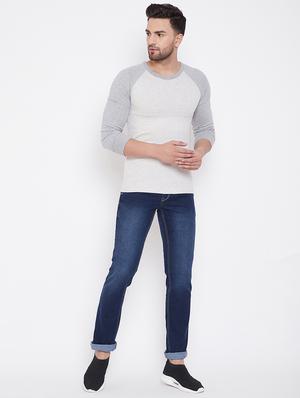 blue light washed denim jeans - 16705999 - Standard Image - 4