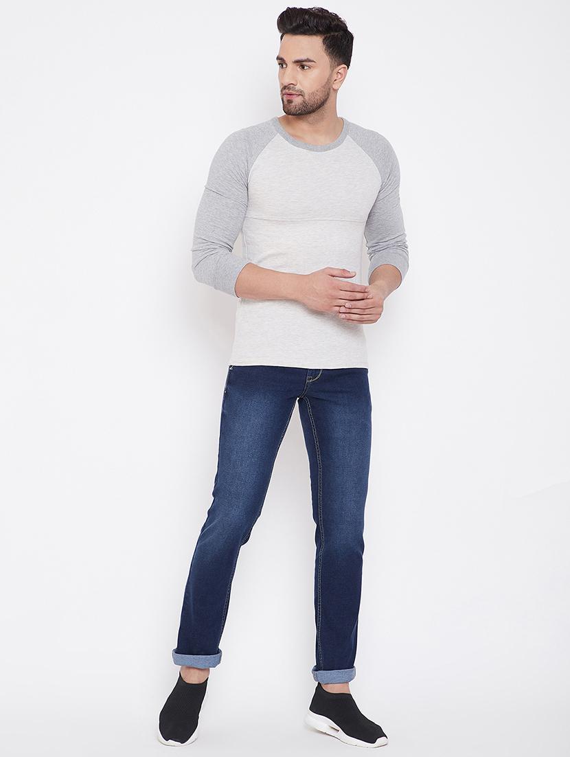 blue light washed denim jeans - 16705999 - Zoom Image - 4