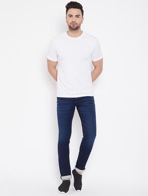 blue light washed denim jeans - 16706009 - Standard Image - 4