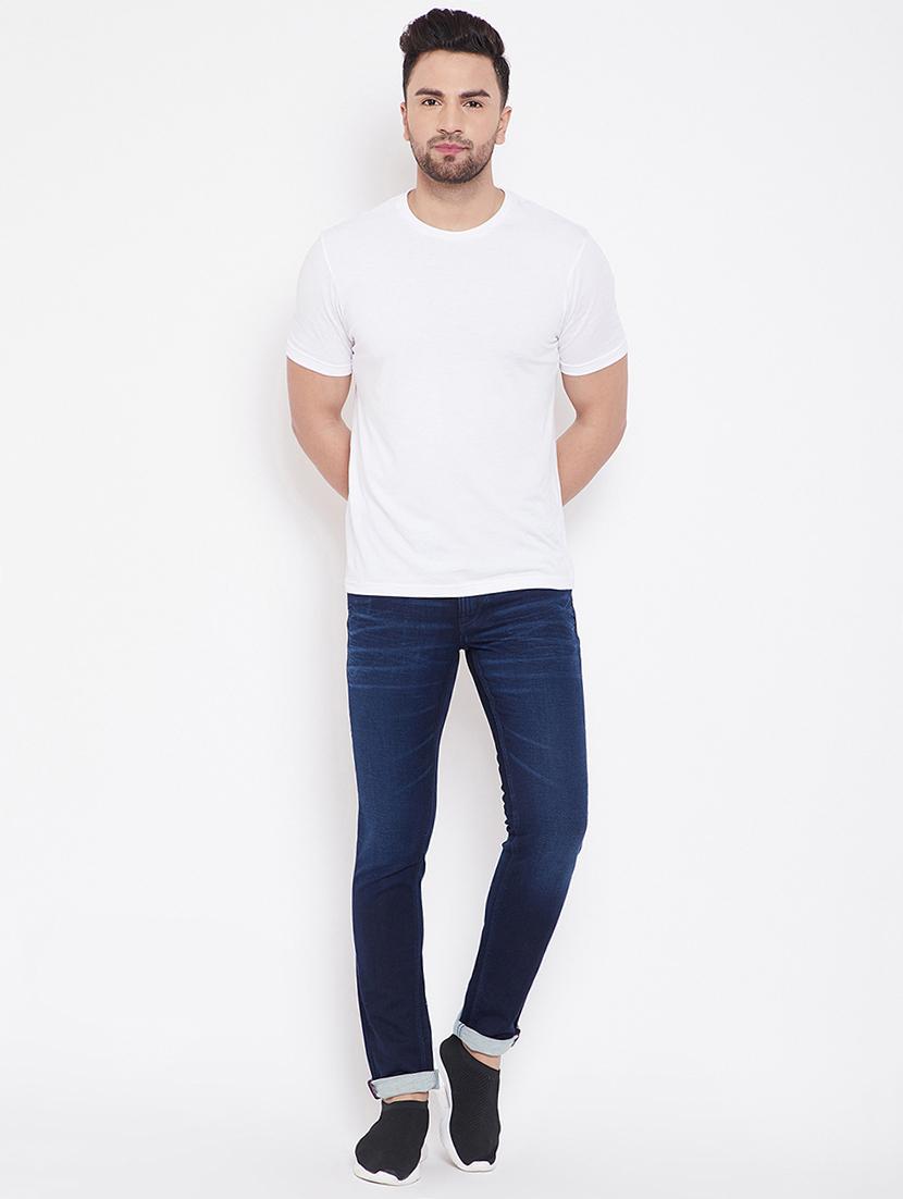 blue light washed denim jeans - 16706009 - Zoom Image - 4