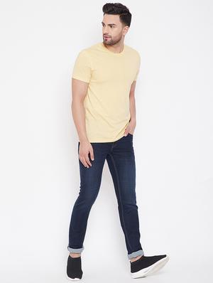 dark blue light washed denim jeans - 16706012 - Standard Image - 4