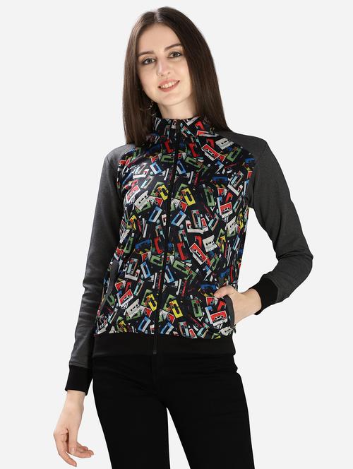 quirky sleeved mandarin neck jacket - 16706199 - Standard Image - 1