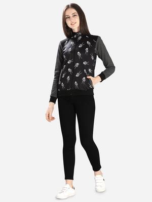 checkered sleeved mandarin neck jacket - 16706204 - Standard Image - 4
