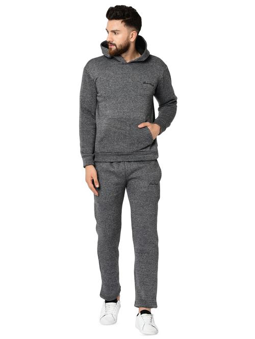 grey solid track suit - 16706305 - Standard Image - 1