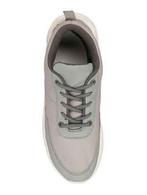 grey canvas lace up sport shoes - 16706347 - Standard Image - 4