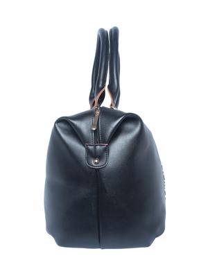 black leatherette (pu) regular handbag - 16706947 - Standard Image - 4