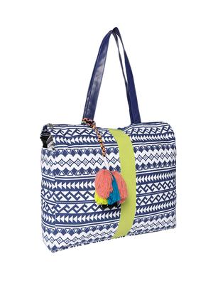 multi colored canvas regular shopping bag - 16707031 - Standard Image - 4
