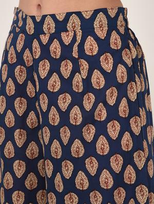printed kurta palazzo set - 16708031 - Standard Image - 7