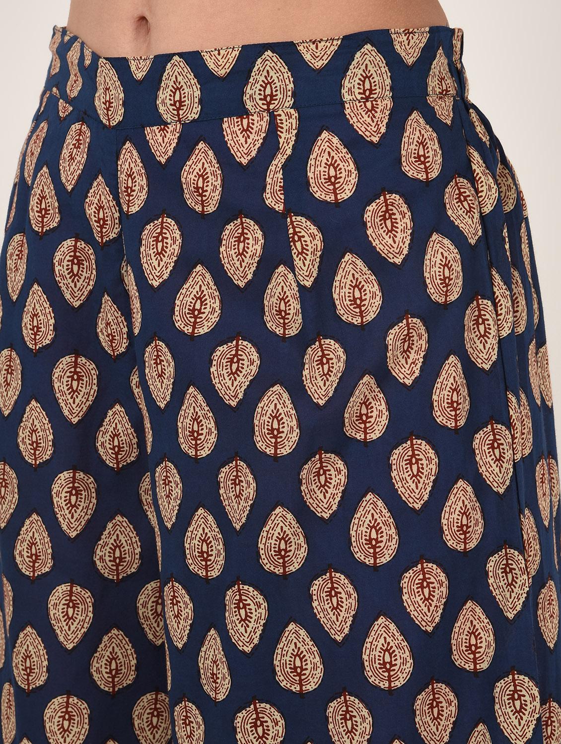 printed kurta palazzo set - 16708031 - Zoom Image - 7