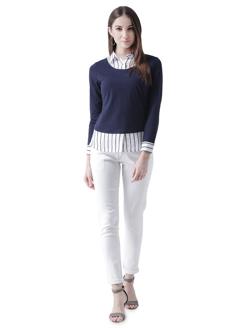 shirt collar layered top - 16708327 - Zoom Image - 4