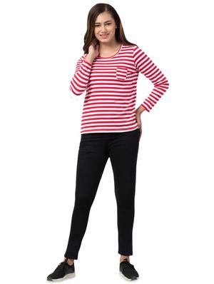 round neck striped tee - 16708897 - Standard Image - 4