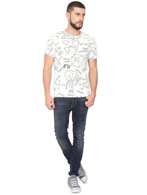 white printed t-shirt - 16708905 - Standard Image - 4