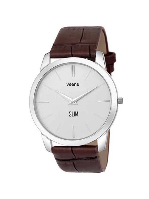 veens analogue white dial mens watch - 16708963 - Very Small Image - 1