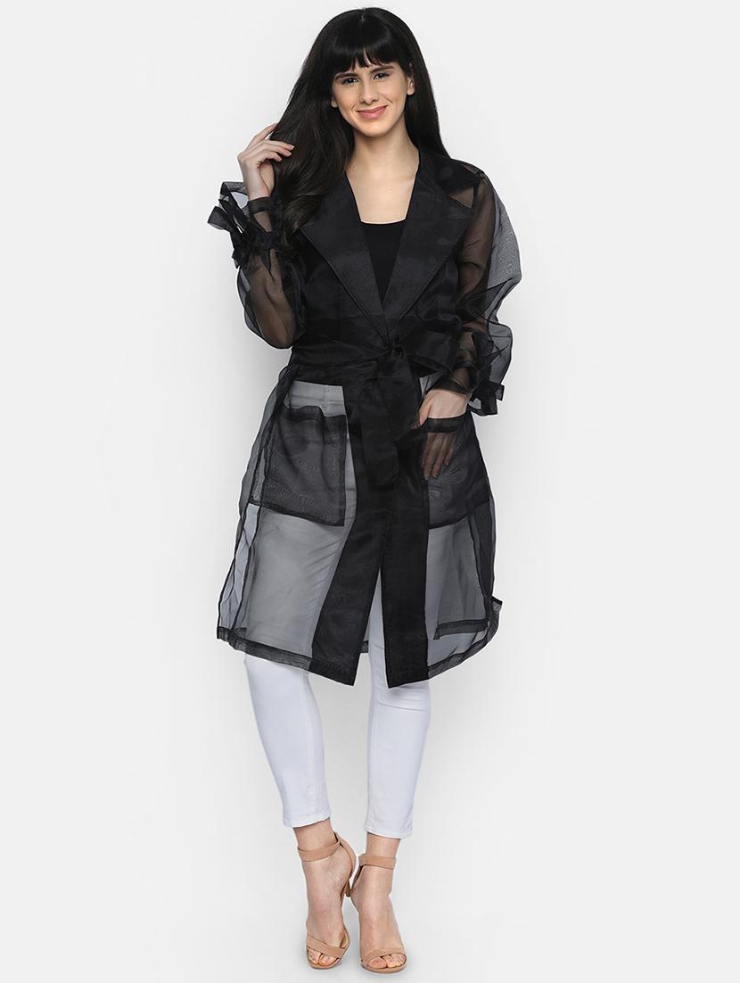 tie knot detail lapel neck jacket - 16709340 - Zoom Image - 4