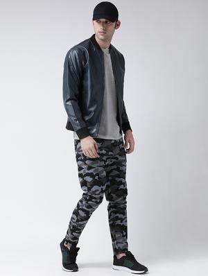grey camouflage print chinos - 16709441 - Standard Image - 4