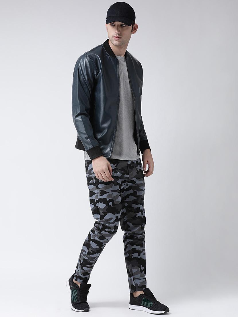 grey camouflage print chinos - 16709441 - Zoom Image - 4