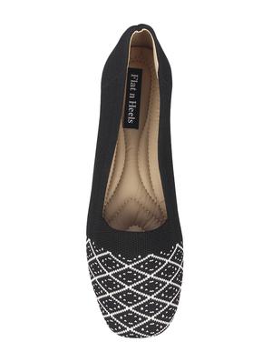 black slip on ballerinas - 16709784 - Standard Image - 4