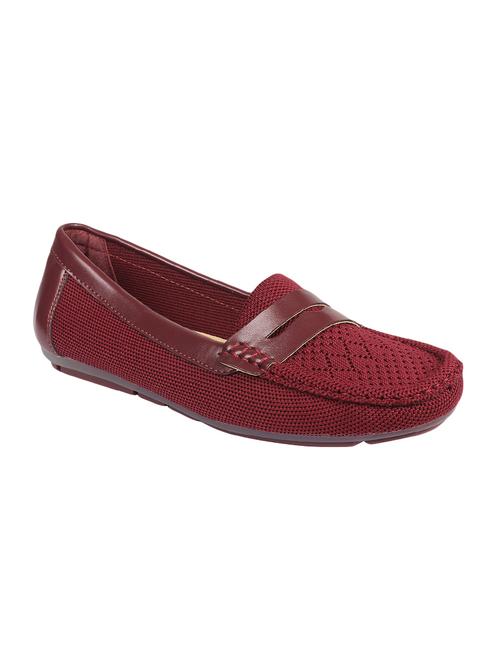 maroon slip on loafers - 16709797 - Standard Image - 1