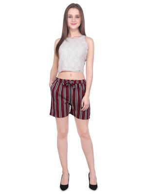 tie up waist striped short - 16709875 - Standard Image - 4