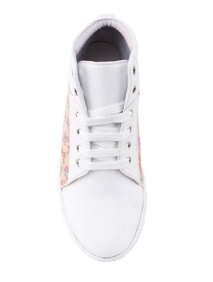 white lace-up sneakers - 16710474 - Standard Image - 4