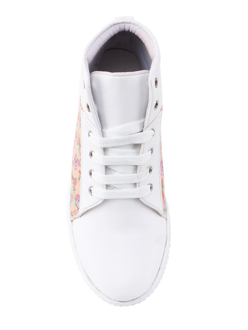 white lace-up sneakers - 16710474 - Zoom Image - 4